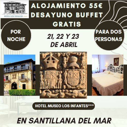 Oferta de Hotel en Santillana por el día de San Jorge en Castilla y León, día del libro con el escritor David López